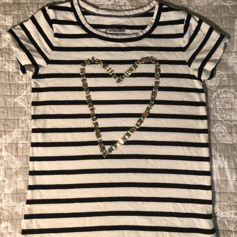 GIRLS CREWCUTS FASHION TEE, EUC, SZ 8